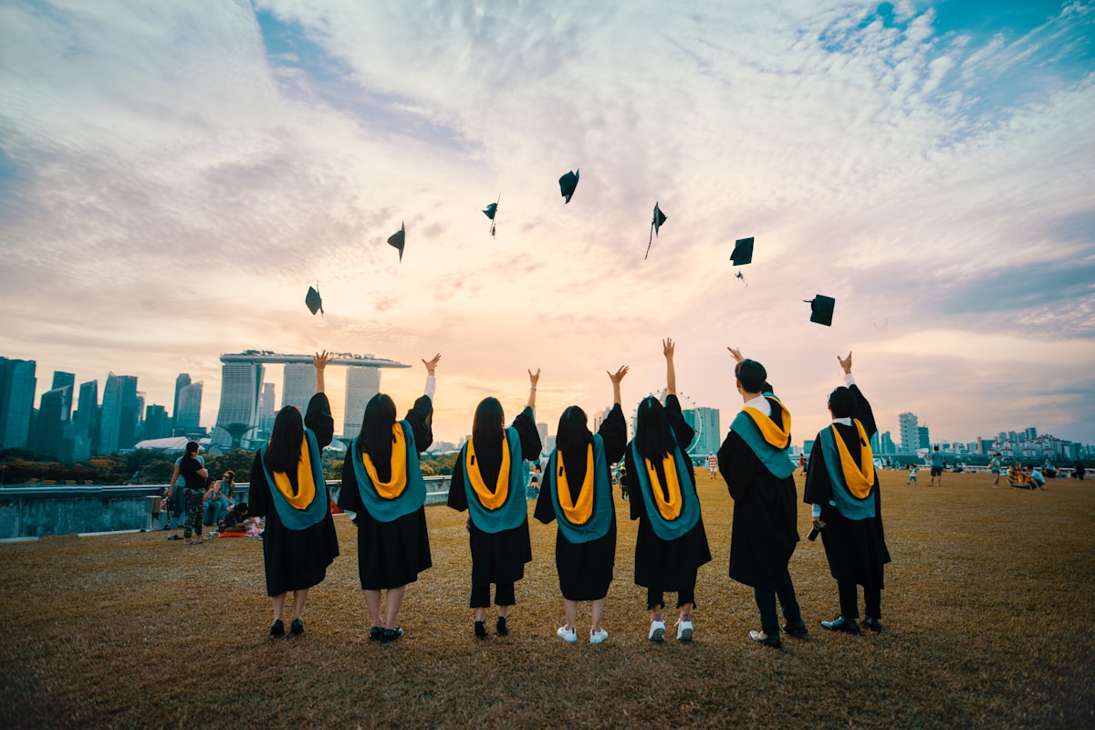 Graduates celebrating their next chapter together